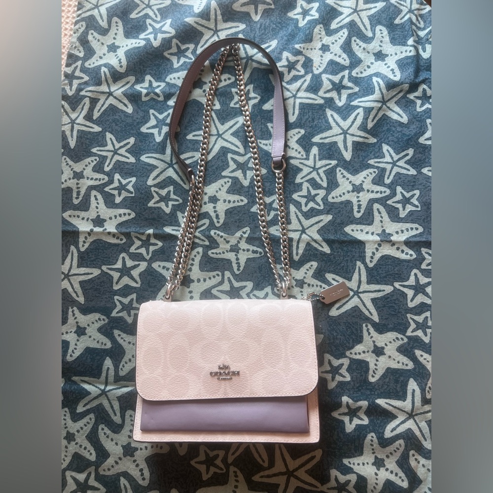 Coach Two-Tone Pink and Lavender Crossbody Bag